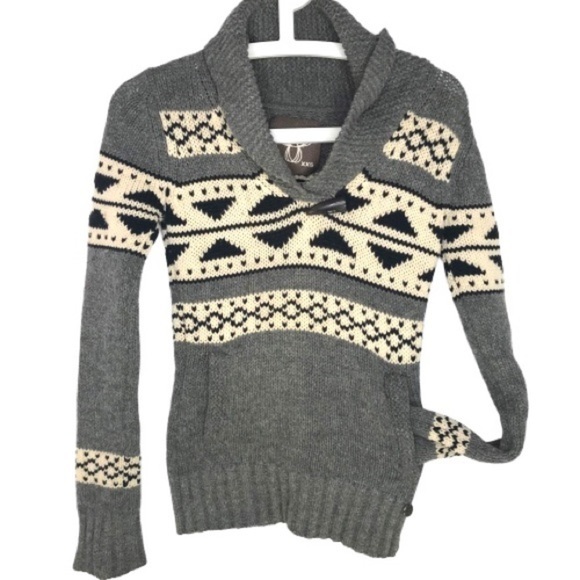 TNA Sweaters - TNA Sea to Sky Pullover shawl collar Lambswool